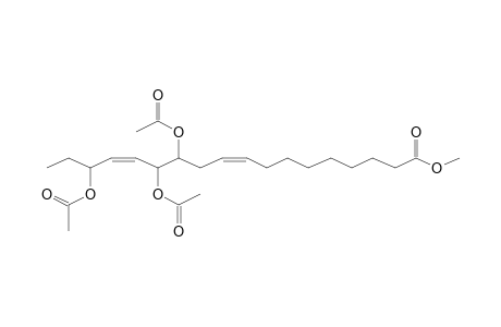 Methyl (9Z,14Z)-12,13,16-trihydroxyoctadeca-9,14-dienoate, triacetate