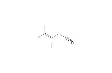 3-Iodo-4-methyl-3-pentenenitrile