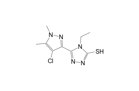 5-(4-chloro-1,5-dimethyl-1H-pyrazol-3-yl)-4-ethyl-4H-1,2,4-triazole-3-thiol