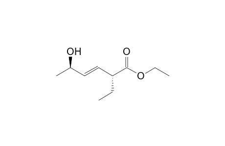 Ethyl (E)-5-hydroxy-2-ethyl-3-hexenoate