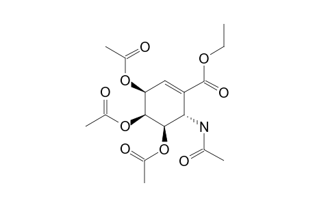 ETHYL-(ANTI)-(SYN)-(SYN)-3,4,5-TRIACETOXY-6-N-ACETYLAMINOCYCLOHEX-1-ENE-1-CARBOXYLATE