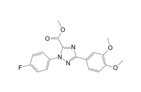 Methyl 3-(3,4-dimethoxyphenyl)-1-(4-fluorophenyl)-1H-1,2,4-triazole-5-carboxylate