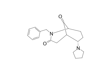 (1R,5S,6S)-2-(N-BENZYL)-6-(1'-PYRROLIDINYL)-2-AZABICYCLO-[3.3.1]-NONAN-3,9-DIONE-HYDRAT