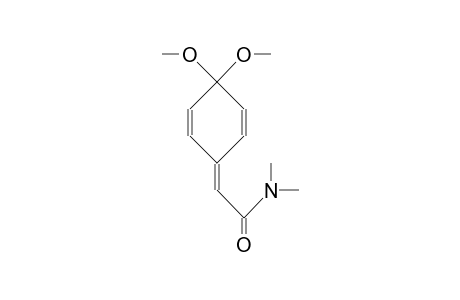 N,N-Dimethyl.alpha.-(4,4-dimethoxy-cyclohexa-2,5-dienylidene)-acetamide