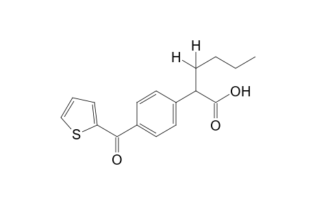 2-[p-(2-thenoyl)phenyl]hexanoic acid