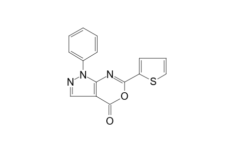 1-phenyl-6-(2-thienyl)pyrazolo[3,4-d][1,3]oxazin-4(1H)-one