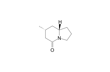 (7R,8aS)-7-methylindolizidin-5-one