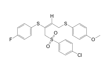 (E)-p-{{4-[(p-chlorophenyl)sulfonyl]-3-[(p-fluorophenyl)thio]-2-butenyl}thio}anisole