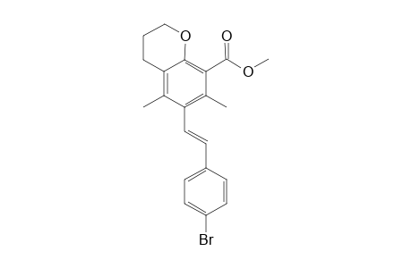 Methyl 6-[(E)-2-(4-bromophenyl)vinyl]-5,7-dimethylchromane-8-carboxylate