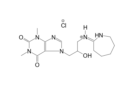 1H-purine-7-propanaminium, N-[(2E)-hexahydro-2H-azepin-2-ylidene]-2,3,6,7-tetrahydro-beta-hydroxy-1,3-dimethyl-2,6-dioxo-, chloride