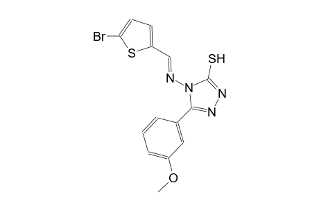 4-{[(E)-(5-bromo-2-thienyl)methylidene]amino}-5-(3-methoxyphenyl)-4H-1,2,4-triazole-3-thiol