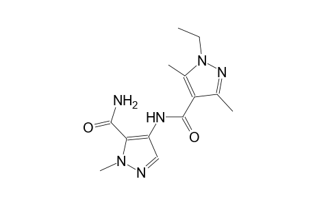 N-[5-(aminocarbonyl)-1-methyl-1H-pyrazol-4-yl]-1-ethyl-3,5-dimethyl-1H-pyrazole-4-carboxamide
