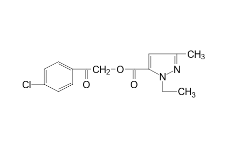 1-ethyl-3-methylpyrazole-5-carboxylic acid, p-chlorophenacyl ester