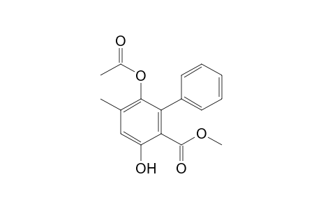 Methyl 5-acetoxy-2-hydroxy-4-methyl-6-phenylbenzoate