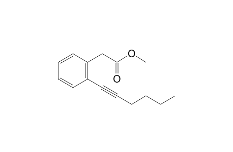 methyl 2-(2-hex-1-ynylphenyl)acetate