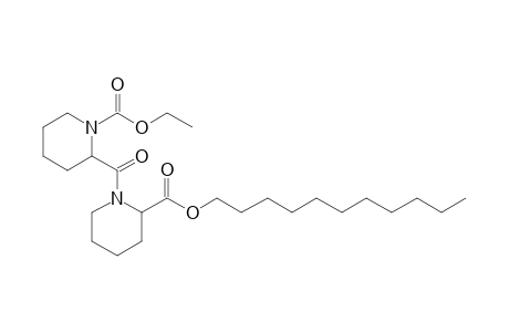 Pipecolylpipecolic acid, N-ethoxycarbonyl-, undecyl ester