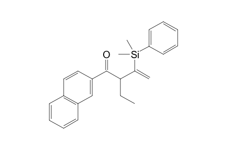 3-(Dimethyl(phenyl)silyl)-2-ethyl-1-(naphthalen-2-yl)but-3-en-1-one