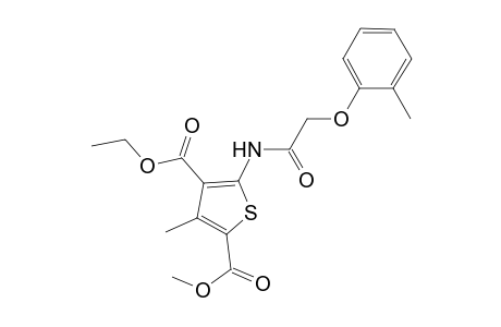 4-Ethyl 2-methyl 3-methyl-5-{[(2-methylphenoxy)acetyl]amino}-2,4-thiophenedicarboxylate