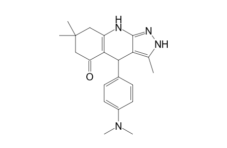 4-(4-Dimethylaminophenyl)-3,7,7-trimethyl-2,4,6,8-tetrahydro-1H-pyrazolo[3,4-b]quinolin-5-one