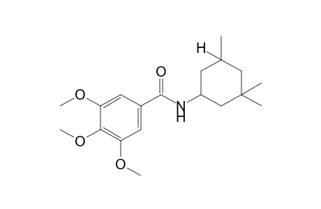 3,4,5-trimethoxy-N-(3,3,5-trimethylcyclohexyl)benzamide