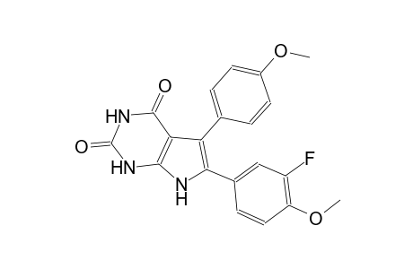 1H-pyrrolo[2,3-d]pyrimidine-2,4(3H,7H)-dione, 6-(3-fluoro-4-methoxyphenyl)-5-(4-methoxyphenyl)-