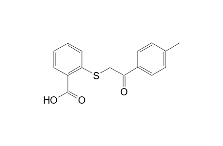 2-[2-(4-Methylphenyl)-2-oxidanylidene-ethyl]sulfanylbenzoic acid