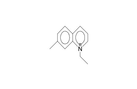 1-Ethyl-7-methyl-quinolinium cation
