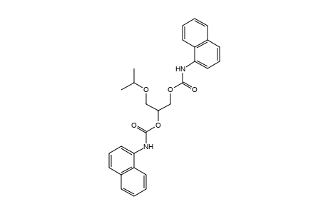 3-isopropoxy-1,2-propanediol, bis(1-naphthalenecarbamate)