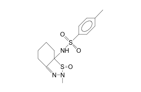 N-(2,4,5,6,7,7a-HEXAHYDRO-2-METHYL-1,2,3-BENZOTHIADIAZOL-7a-YL)-p-TOLUENESULFONAMIDE, S-OXIDE