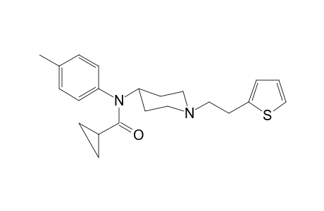 N-4-Methylphenyl-N-(1-[2-(thiophen-2-yl)ethyl]piperidin-4-yl)cyclopropanecarboxamide