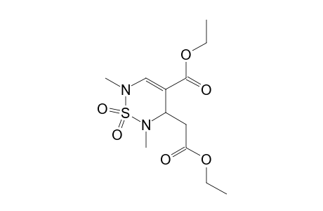 3-(2-Ethoxy-2-keto-ethyl)-1,1-diketo-2,6-dimethyl-3H-1,2,6-thiadiazine-4-carboxylic acid ethyl ester