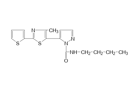 N-butyl-5-[4-methyl-2-(2-thienyl)-5-thiazolyl]pyrazole-1-carboxamide