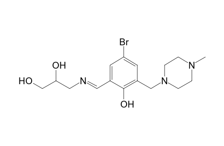 4-Bromo-2-(2,3-dihydroxypropyliminomethyl)-6-(4-methylpiperazin-1-ylmethyl)phenol