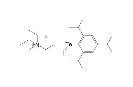 Tetraethylammonium-diiodo(2,4,6-triisopropylphenyl)telurate(II)