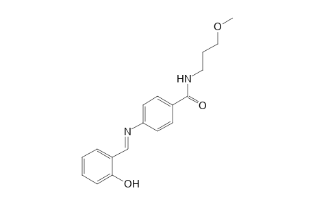 N-(3-methoxypropyl)-p-(salicylideneamino)benzamide