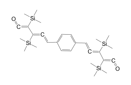 1,4-Bis[[2',3'-bis(trimethylsilyl)-1'-oxo-1',3',4'-pentatrien-5'-yl]benzene