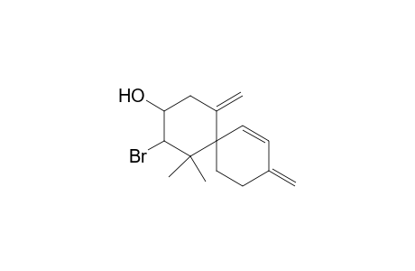 10-bromo-11,11-dimethyl-3,7-dimethylidenespiro[5.5]undec-4-en-9-ol