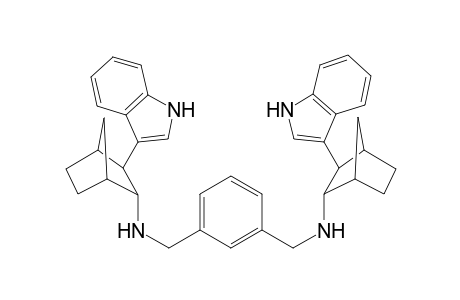 2-(1H-indol-3-yl)-N-[[3-[[[2-(1H-indol-3-yl)-3-bicyclo[2.2.1]heptanyl]amino]methyl]phenyl]methyl]-3-bicyclo[2.2.1]heptanamine