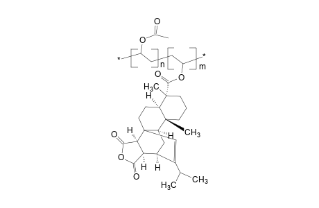 Vinyl acetate-vinyl maleopimarate acid anhydride copolymer