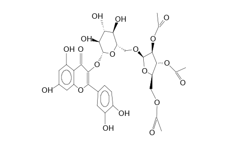 QUERCETIN 3-[2''',3''',5'''-TRIACETYL-A-L-ARABINOFURANOSYL-(1-6)-B-D-GLUCOSIDE]