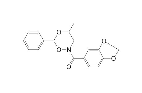 2-(1,3-Benzodioxol-5-ylcarbonyl)-4-methyl-6-phenyl-1,5,2-dioxazinane