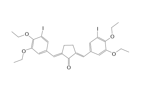 (2E,5E)-2,5-bis(3,4-diethoxy-5-iodobenzylidene)cyclopentanone