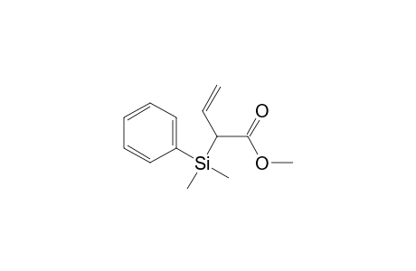 3-Butenoic acid, 2-(dimethylphenylsilyl)-, methyl ester