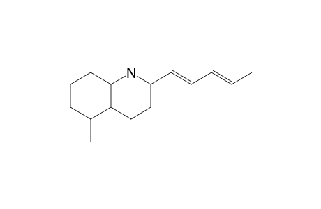 5-Methyl-2-(pentadienyl)-decahydroquinoline