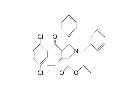 Proline, 4-(2,5-dichlorobenzoyl)-3-(1,1-dimethylethyl)-5-phenyl-1-(phenylmethyl)-, ethyl ester