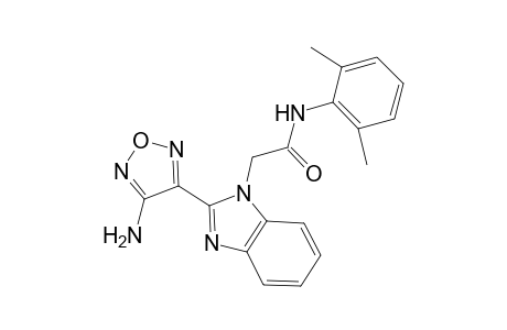 2-[2-(4-amino-1,2,5-oxadiazol-3-yl)-1H-benzimidazol-1-yl]-N-(2,6-dimethylphenyl)acetamide