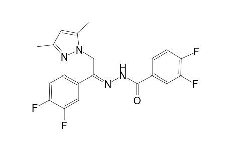 3,4-Difluoro-benzoic acid [1-(3,4-difluoro-phenyl)-2-(3,5-dimethyl-pyrazol-1-yl)-ethylidene]-hydrazide