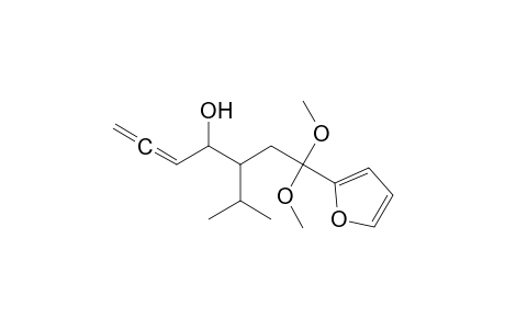 5-[2'-(Furan-2"-yl)-2',2'-dimethoxyethyl]-6-methylhepta-1,2-dien-4-ol