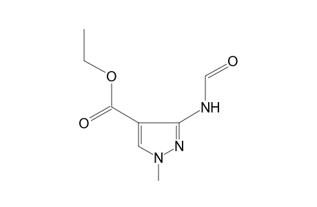 3-formamido-1-methylpyrazole-4-carboxylic acid, ethyl ester