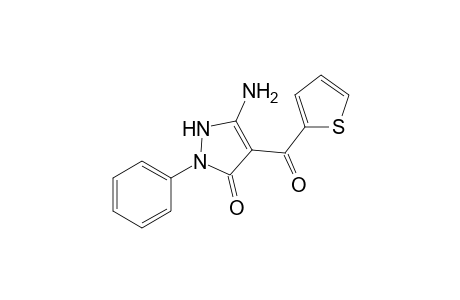 5-Amino-1,2-dihydro-2-phenyl-4-(2-thienoyl)-3H-pyrazol-3-one